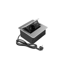 Блок розеток GTV AVARO 1 розетка SCHUKO USB A+C WC 5W провід 1,5м Алюміній NEW
