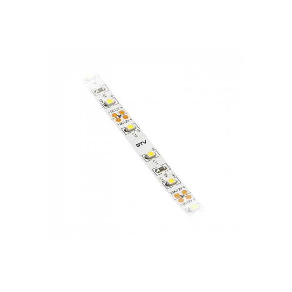 Світлодіодна стрічка GTV Flash 2835, 300 діодів, холодний білий, 3,8 W/м, 8 мм, 390 lm, бухта 50м