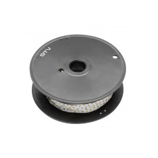 Світлодіодна стрічка GTV Flash 2835, 300 діодів, холодний білий, 3,8 W/м, 8 мм, 390 lm, бухта 50м