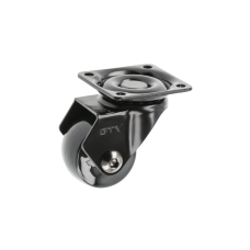 Меблевий ролик CALIBRO d35 40 кг Чорний + Хром