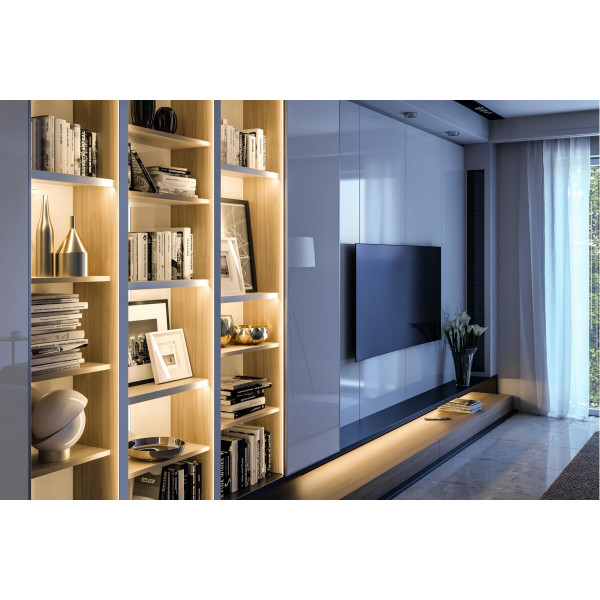 LED-профіль GTV кутовий-торцевий двосторонній 3м Алюміній