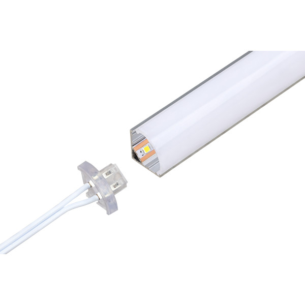 Світильник кутовий GIFF LED~Modul SMD2835-120L NW білий нейтральний L=3000 алюміній (розсіювач білий матовий)