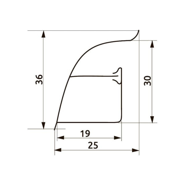 Плінтус LuxeForm 94110 Дуб Торонто (L146) L=4200