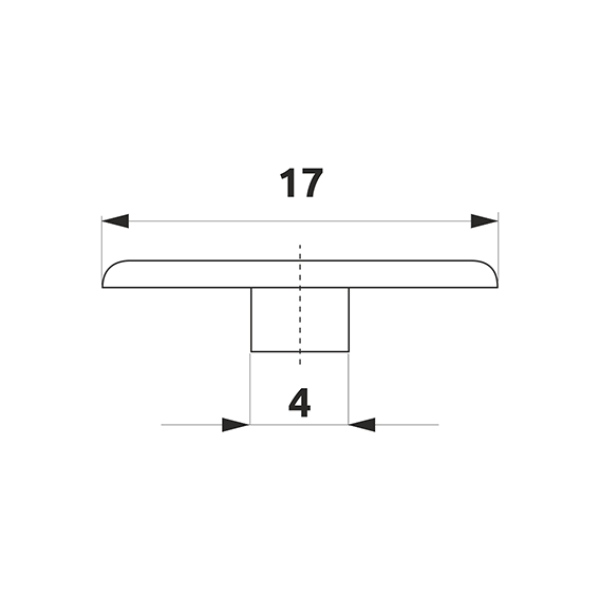 Заглушка мініфікса GIFF d=17 темно-коричневий