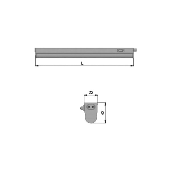 Підсвітка LED GIFF Elara L=342 5 W 230V AC біле холодне світло