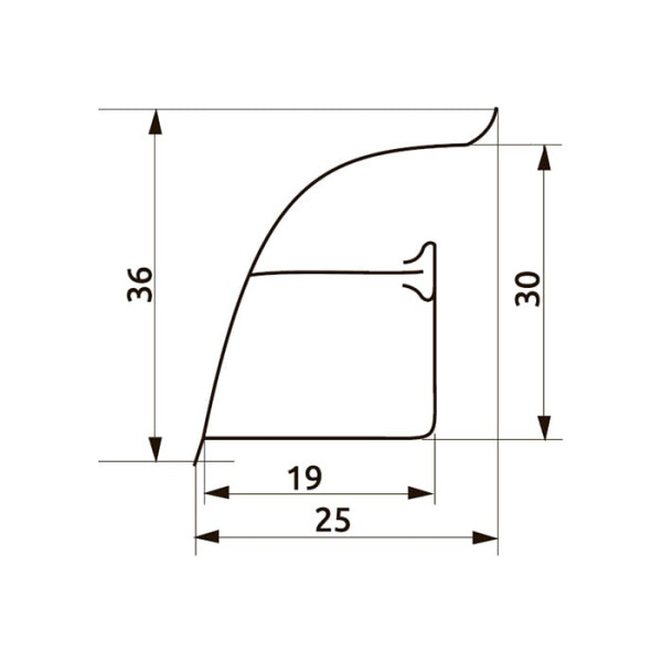 Плінтус LuxeForm 98102 Камінь гріджіо сірий (S502) L=4200